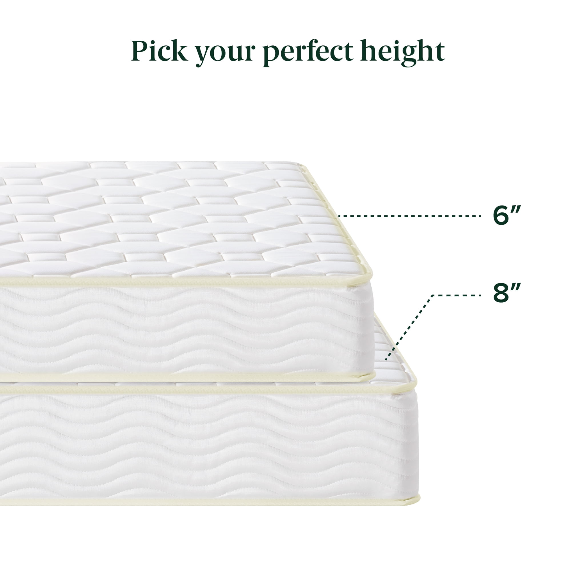 Mainstays 8 in Twin-XL Tight Top Innerspring Mattress with Gel Foam