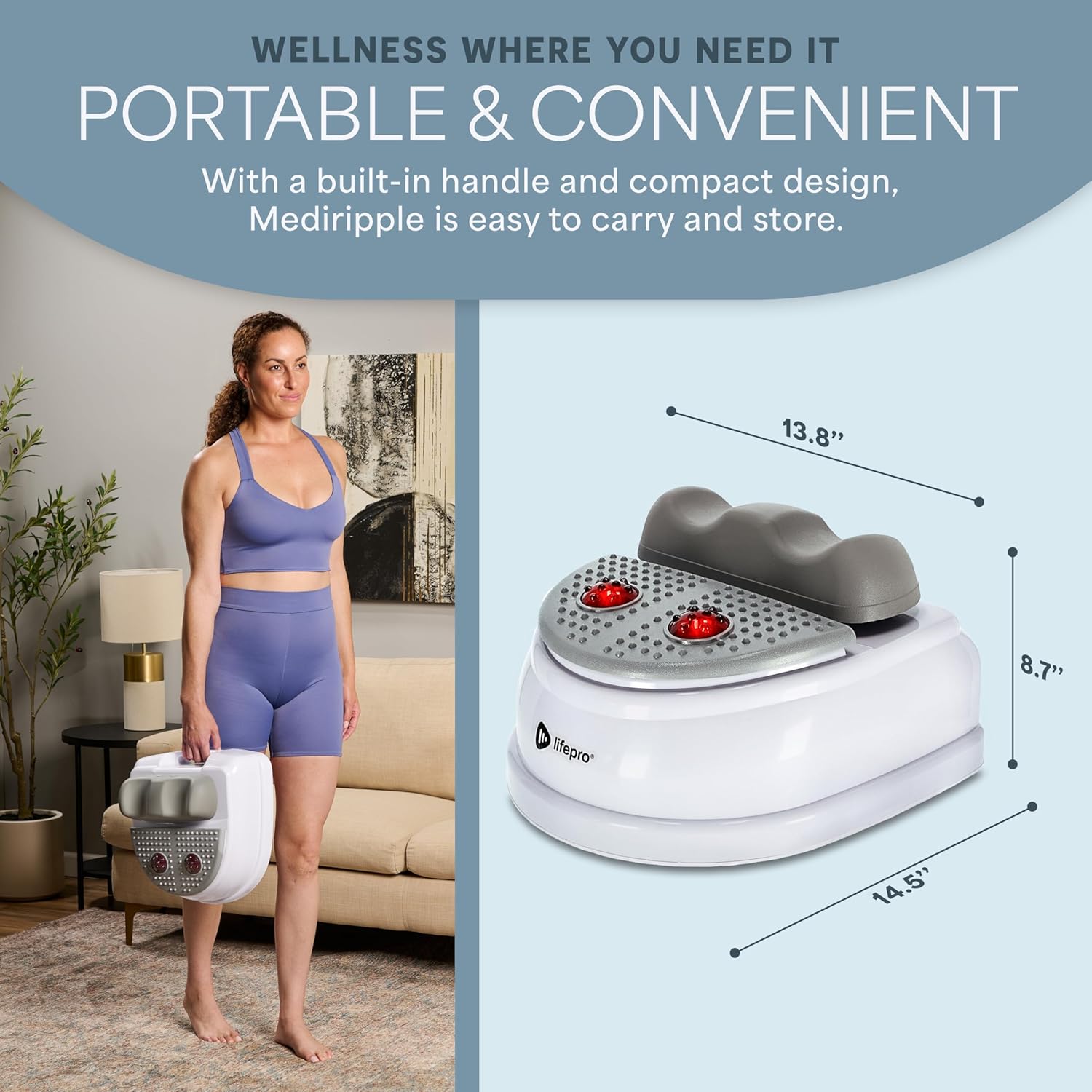Lifepro MediRipple Chi Swing with Red Light Therapy photo 8