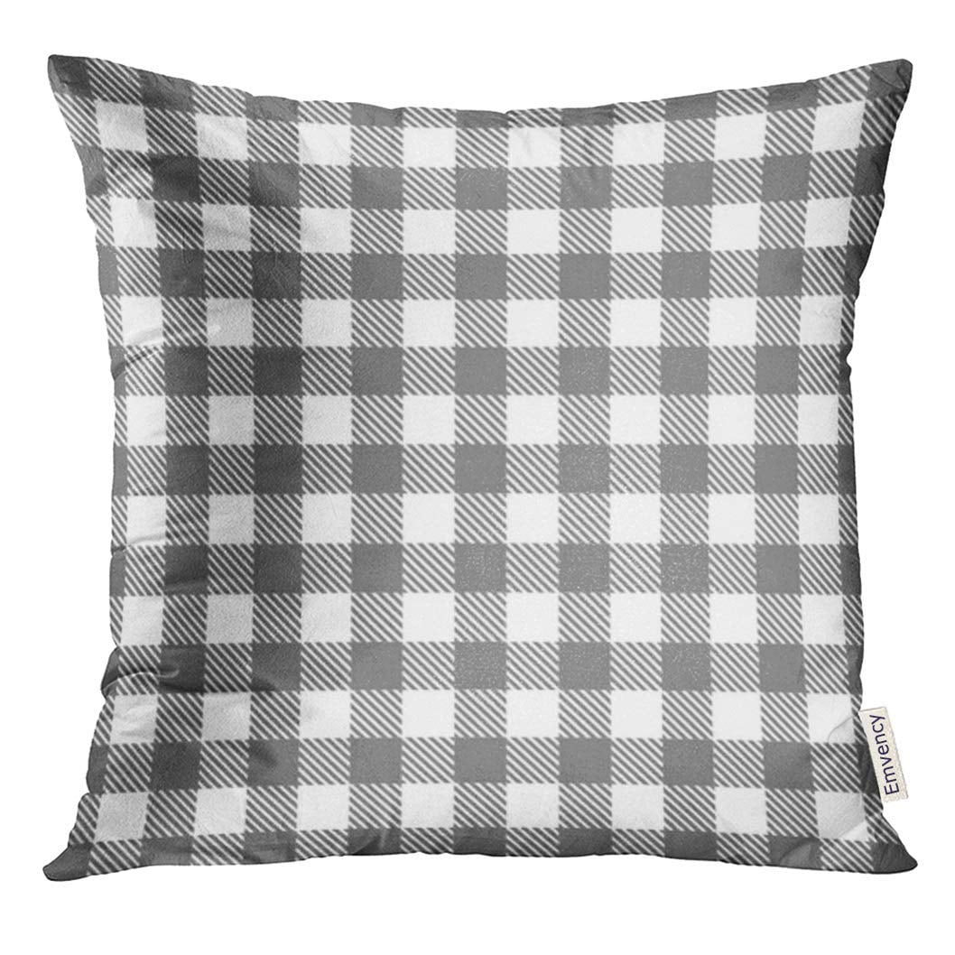 Bsdhome Gingham Checkered Picnic Towel Black White Check Pillow