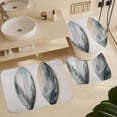 thumbnail image 6 of Gray Watercolor Surfboards 4Pcs Shower Curtain Set with Rugs with Rugs Toilet Lid Cover And Bath Mat Hawaiian Tropical Island Waterproof Shower Curtain for Bathroom Decor Set, 6 of 8