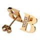 thumbnail image 3 of Juego Joyería Mujer, Collar Aretes Inicial Letras LuckyLy, Acero Inoxidable Baño de Oro 18k dorado UNITALLA, 3 of 6