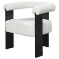 thumbnail image 5 of Coaster Ramona Fabric Upholstered Accent Side Chair Cream and Black, 5 of 14