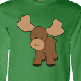 thumbnail image 4 of Inktastic Cute Moose Long Sleeve T-Shirt, 4 of 5