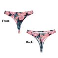 thumbnail image 3 of Fotbe Rose Flowers Tanga Sin Costuras para Mujer con Estampado – Panties Invisibles, Transpirables y Cómodos para Uso Diario-Medium, 3 of 6