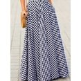 thumbnail image 4 of Elegant Women's Skirt,High-Waisted, Wide-Sweep, Flowy A-Line Skirt, 4 of 8