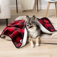 thumbnail image 2 of PetAmi Waterproof Dog Blanket For Small Medium Dogs, Pee Proof Pet Blanket for Couch Bed, Reversible Water Proof Blanket for Puppy Indoor Cat, Soft Dog Fleece Blankets Washable, 24x32 Checkered Red, 2 of 8