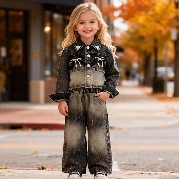 Kids Kids Cowgirl Outfit for Girls Cowgirl Outfit Set with Girl Cowgirl Hat Western Themed Children'S Clothing 7-8 Years
