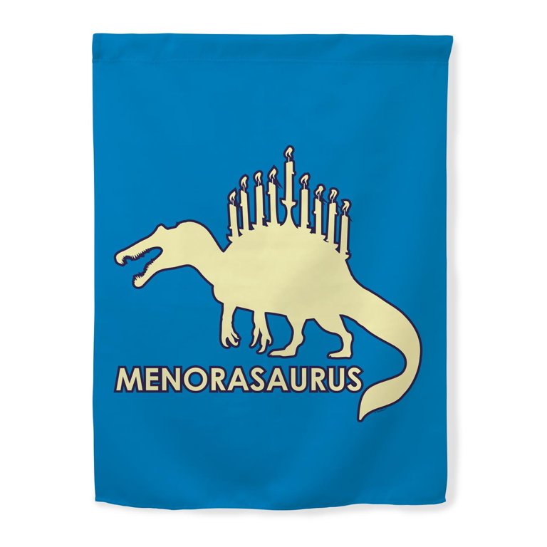 Menorah-Saurus Vertical Hanukkah House Flag photo 2