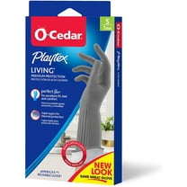 Playtex Living Reuseable Rubber Cleaning Gloves (Small, 1 Pair), Premium Protection Reusable Household Gloves (Pack of 6)