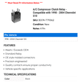 thumbnail image 2 of A/C Compressor Clutch Relay - Compatible with 1998 - 2004 Chevy S10 1999 2000 2001 2002 2003, 2 of 2