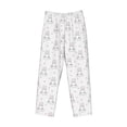thumbnail image 4 of Goofa Heart Rabbit Printed Soft Pajama Pants for Men, Wide Leg Comfy Casual Lounge Yoga Pants-Large, 4 of 9