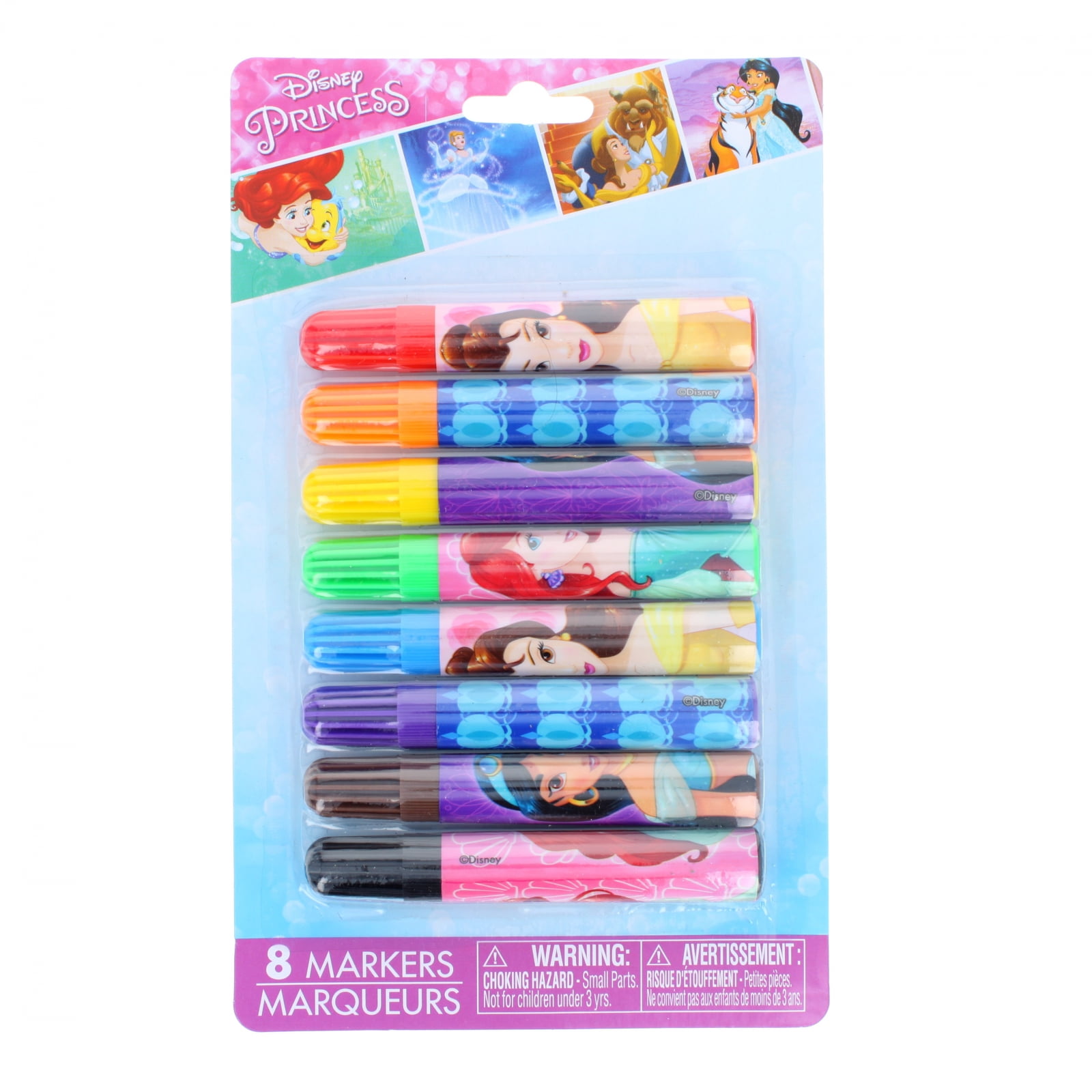 Licensed Characters Art Supplies Non-Toxic Mini Felt Marker Set for Kids - 8pc