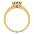 thumbnail image 4 of Clara Pucci 14K Yellow Gold 1ct YellowMoissanite Solitaire Ring for Women, 4 of 8