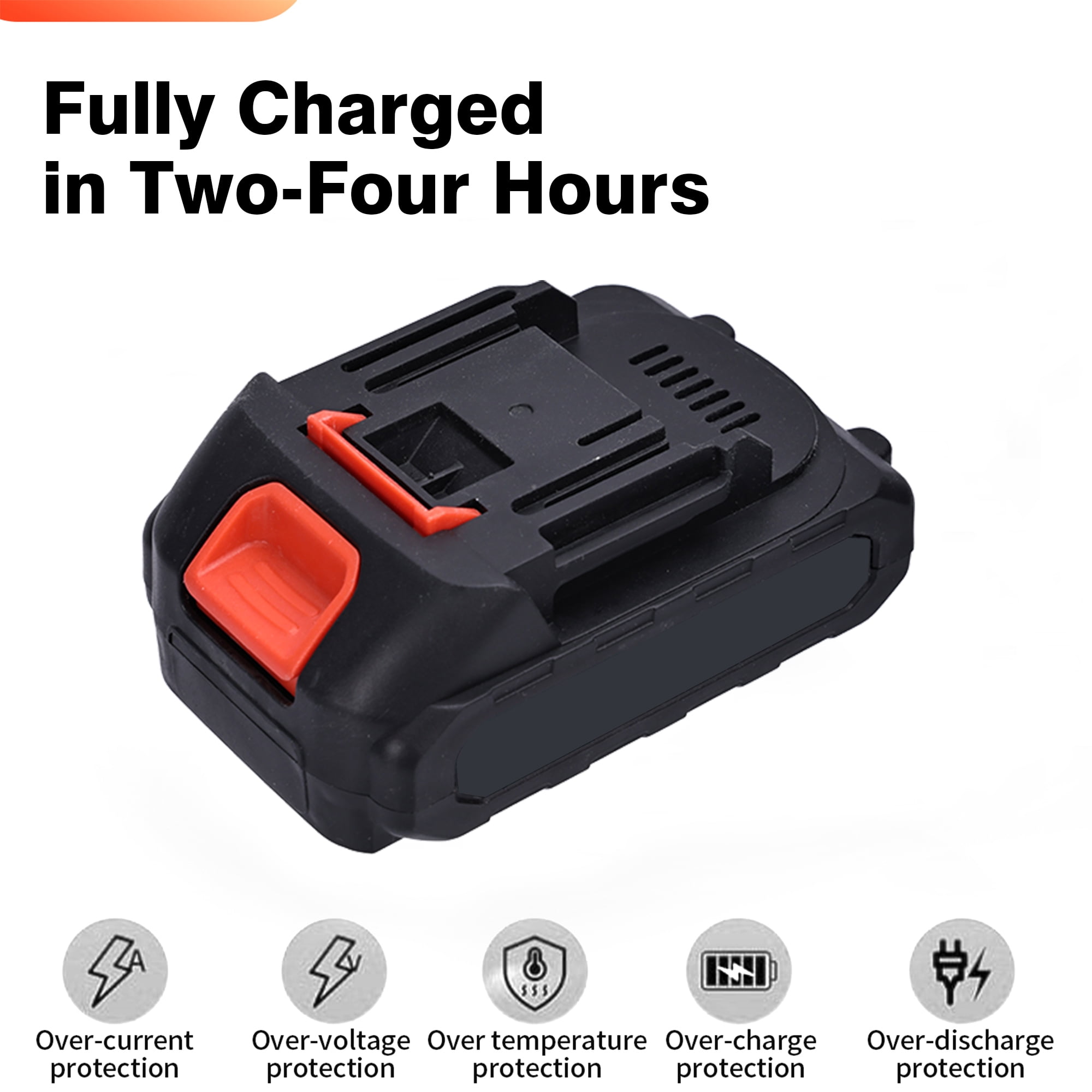 Cordless Chainsaw, HDJ Mini Chiansaw with 6 inch / 8 inch Chians, Portable Handheld Electric Chainsaw for Household & Garden