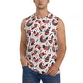 thumbnail image 2 of Fotbe Men's Cute Chickens Print Men's Sleeveless Muscle Tank Tops Casual T-Shirts for Gym Workout Beach-Medium, 2 of 8
