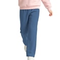 thumbnail image 2 of Plebaso Girls Slim Flare Pants High Elastic Waist Casual Trousers Plain Comfy Bell Bottom Pants with Pockets, 2 of 7