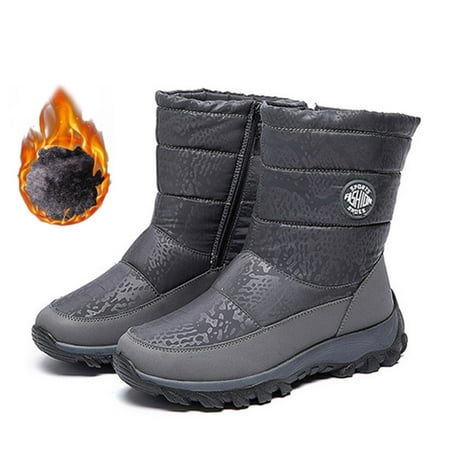 

Women Winter Snow Boots Warm Velvet Lined Outdoor Waterproof Yard Walking Boots Shoes New