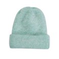 thumbnail image 2 of 2020 nuevo sombrero de invierno tejido de a grueso cálido señoras lana Angora sombrero femenino Verde jinwen gorro de punto de mujer, 2 of 8