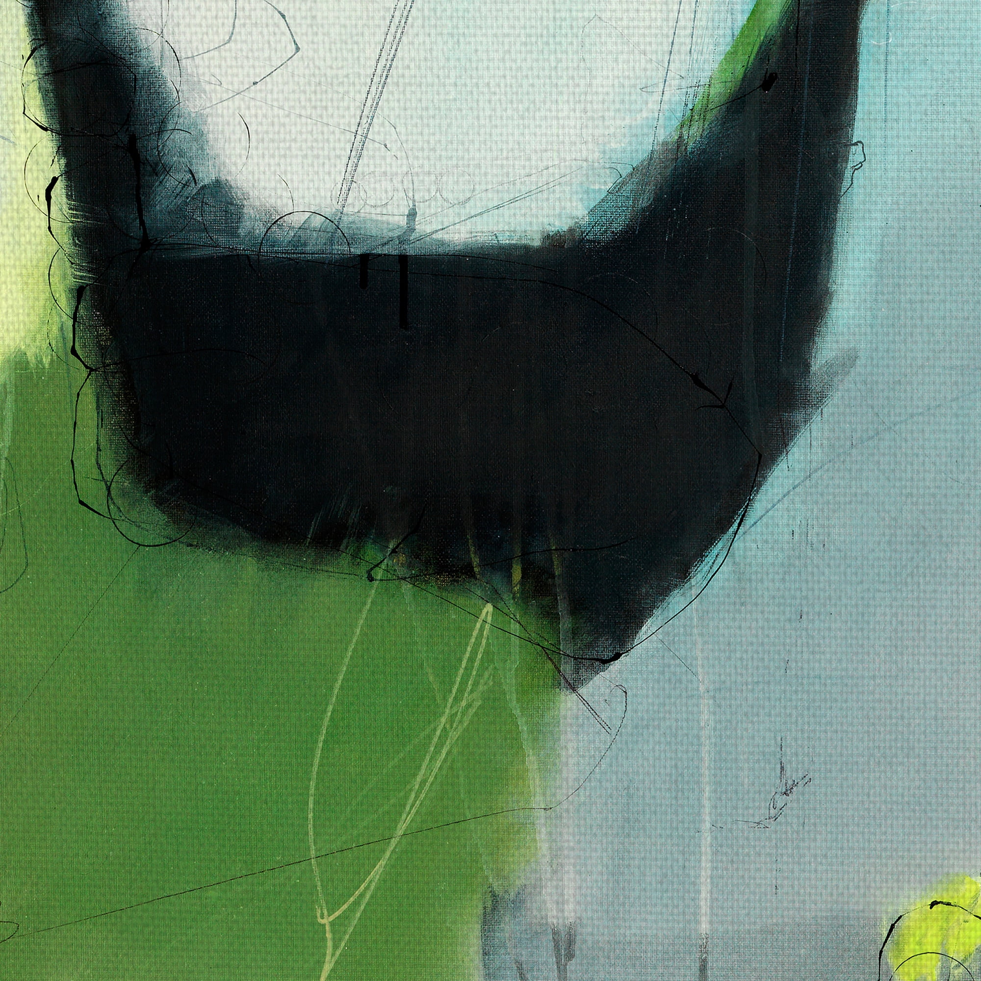 Masterpiece Art Gallery On The Edge Abstract By Sidsel Brix Canvas Art Print 22" x 28"