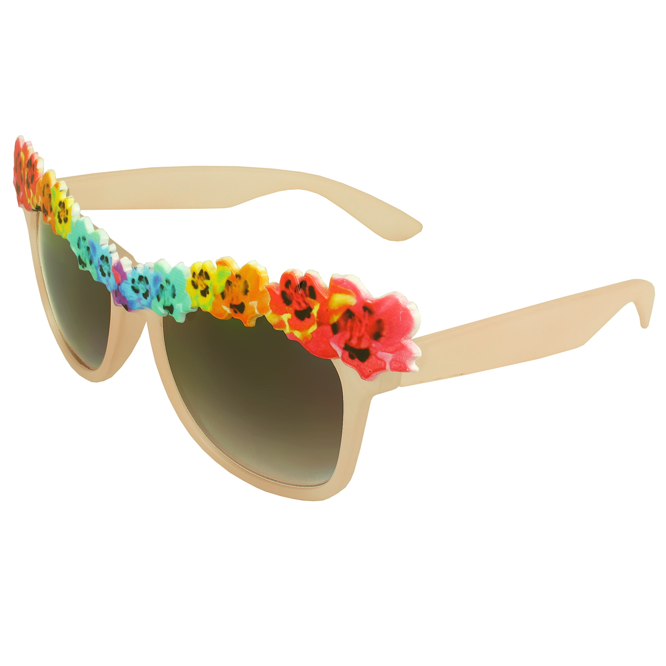 flower rimmed sunglasses