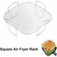 thumbnail image 3 of 1PC 304 Stainless Steel Dehydrator Rack Square Air Fryer Rack Multipurpose Square Air Fryer Accessory for Universal Kitchen Use, 3 of 6
