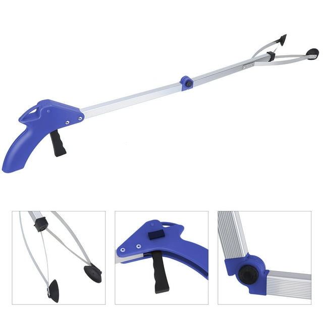 Multi-Purpose Reach Tool, Grab Tool, Extension Living Aid,Heavy Duty Sock Assist Tool, Trash Garbage Picker, Compact Aluminum Elderly Pick Up Arm