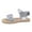 A Silver, variant on Wovix Women's Sandals Bling Rhinestone Dressy Platform Ankle Buckle Sandals Indoor Outdoor Shoes Gold 35