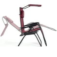 thumbnail image 4 of Topbuy Recling Zero Gravity Chair with Drink Tray & Sunshade, Wine, 4 of 5
