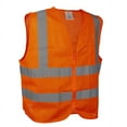 thumbnail image 3 of 10-Pack of Cordova VZ240P6XL Type R, Class II, Orange Mesh Vest, Zipper Closure, Inside Pocket, Two Horizontal 2-Inch Silver Reflective Stripes, 6X-Large, 3 of 3