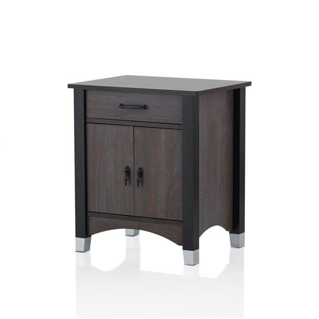 Designs Urbains 4706279 Table de Chevet Rustique 24 Po&44; Chêne Gris - 21 x 16 x 24 Po.
