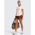 thumbnail image 3 of Camiseta de entrenamiento CRZ YOGA Cloudweight para mujer, color blanco opalino, 3 of 5