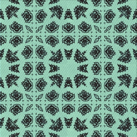 

Ahgly Company Indoor Square Patterned Aquamarine Green Area Rugs 7 Square