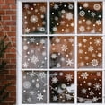 thumbnail image 2 of Adhesivos para ventanas: 9 magníficos adhesivos electrostáticos decorativos con patrón de copo de nieve para evitar que los pájaros golpeen sus ventanas, 2 of 5
