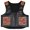 Black / Pink Inlay, variant on Hilason Bull Riding Kids Junior Youth Pro Rodeo Genuine Leather Vest With Floral Hand Carved
