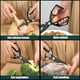 thumbnail image 4 of Tijeras de cocina de acero inoxidable multiusos, resistentes, con agarre antideslizante para cortar carne, aves, hierbas y verduras (paquete de 1), 4 of 6