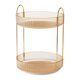 thumbnail image 3 of Vitrina giratoria de 360 ​​grados Caja de lápiz labial desmontable Luz de lujo de lujo para la mesa de lavado de tocadores, 3 of 9