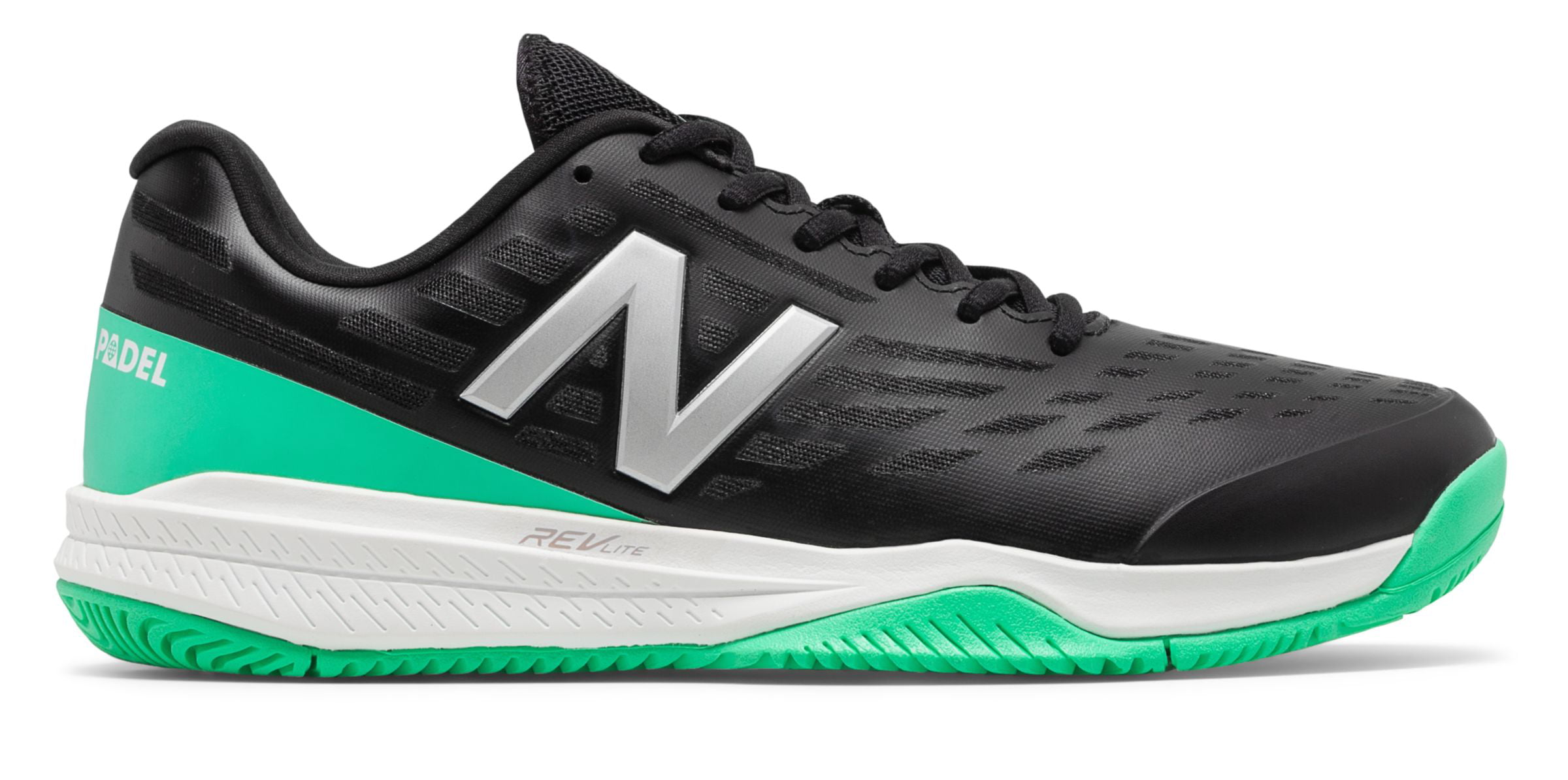 New Balance Men's 796 Tennis Shoes Black with Green