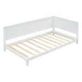 thumbnail image 6 of Tcbosik Twin Size Corner Daybed, Wood Bed Frame, Space Saving, No Box Spring Needed, White, 6 of 9