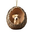 thumbnail image 2 of Meggemo 3.1 Inches Christmas Animal Hanging Ornament Single Piece Xmas Tree Decor Holiday Season Home Party Accessory, 2 of 8