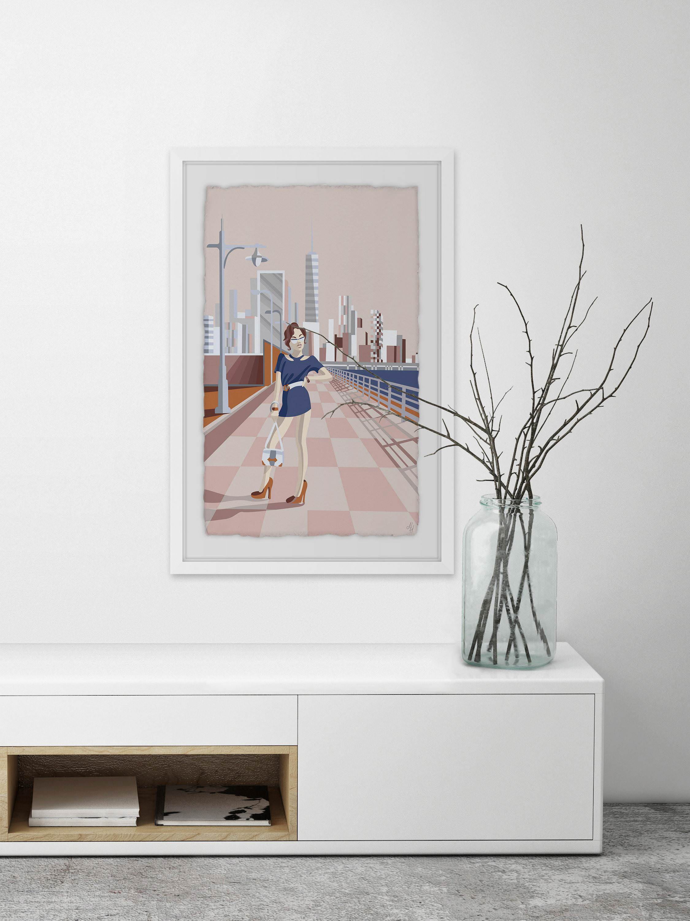 Urban Fashion Framed Painting Print