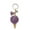 Purple, variant on Xinyolin Portable Ice Cream Pendant Keychain Cute Cartoon Plush Ball Keychain Bags Car Key Chain Ring Creative Gift