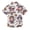 Pirate Bear and Book, variant on Dailycode Small Short Sleeve Button Down Shirts Pirate Bear and Book Casual Shirt 3-10 Years