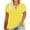 Yellow, variant on SMihono Womens Tops Summer Dressy Casual Women Fashion Casual Solid Color Shirts Short Sleeve Loose Plus Size Tee Tops V-neck Tunic Blouse Oversize T-Shirt for Women