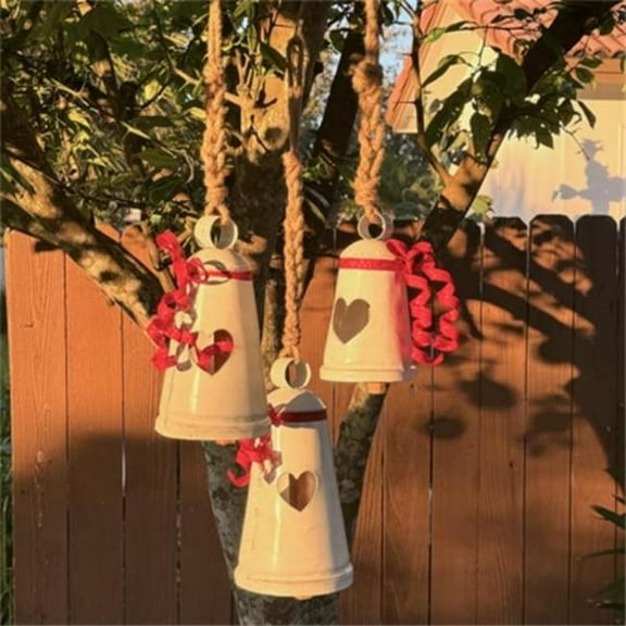 Metrotex Designs 62043 Jersey Bells, White Washed - Set of 3