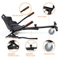 thumbnail image 6 of EPCTEK Hoverboard Seat Attachment, Adjustable Hoverboards Accessories, Hoverboard Go Kart Conversion Kit, Compatible with 6.5"/ 8"/ 10" Hoverboards self-stabilizing Scooter for Kids & Adults(Black), 6 of 13