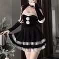 thumbnail image 1 of Camisola con encaje bordado y perspectiva para mujer, falda para dormir, conjuntos de lencería con espalda en T, conjunto de lencería de poliéster para mujer, 1 of 5