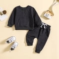 thumbnail image 2 of Edvintorg Outfits for Girls Crewneck Long Sleeve Athletic Pullover Top and Sweatpant with Pocket Girls 2 Piece Sets Size 0-4, 2 of 4