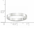 thumbnail image 2 of Primal Gold 14 Karat White Gold 3mm Lightweight Flat Band Size 8.5, 2 of 5