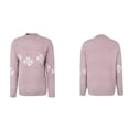 thumbnail image 4 of Blouse Décontractée à Manches Longues Croisées Col Rond avec Poche Imprimée Neige Aguichant pour Femmes Automne Hiver, 4 of 4