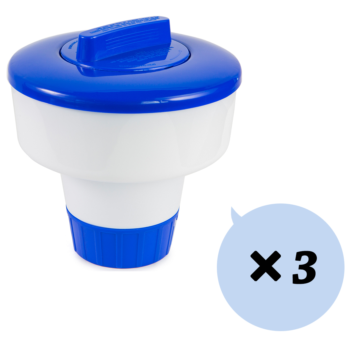 XtremepowerUS Set of (3) Floating Tablet Chlorine Dispenser Chemical
